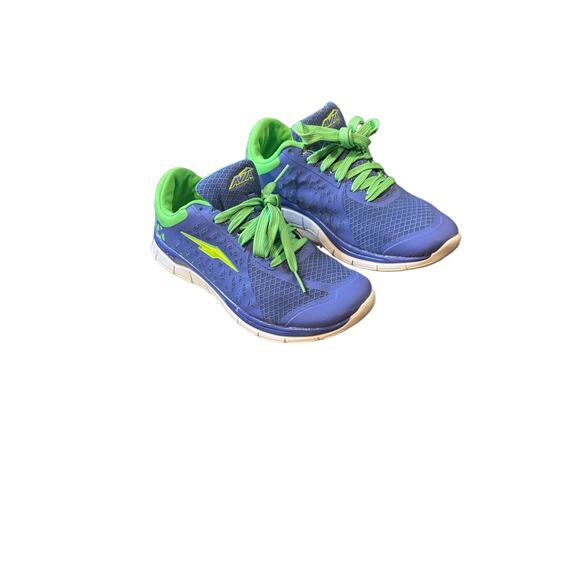 AVIA Burst Blue Green Athletic Running Shoes Low Top womens size 7 WMAI1400001 - Picture 1 of 5
